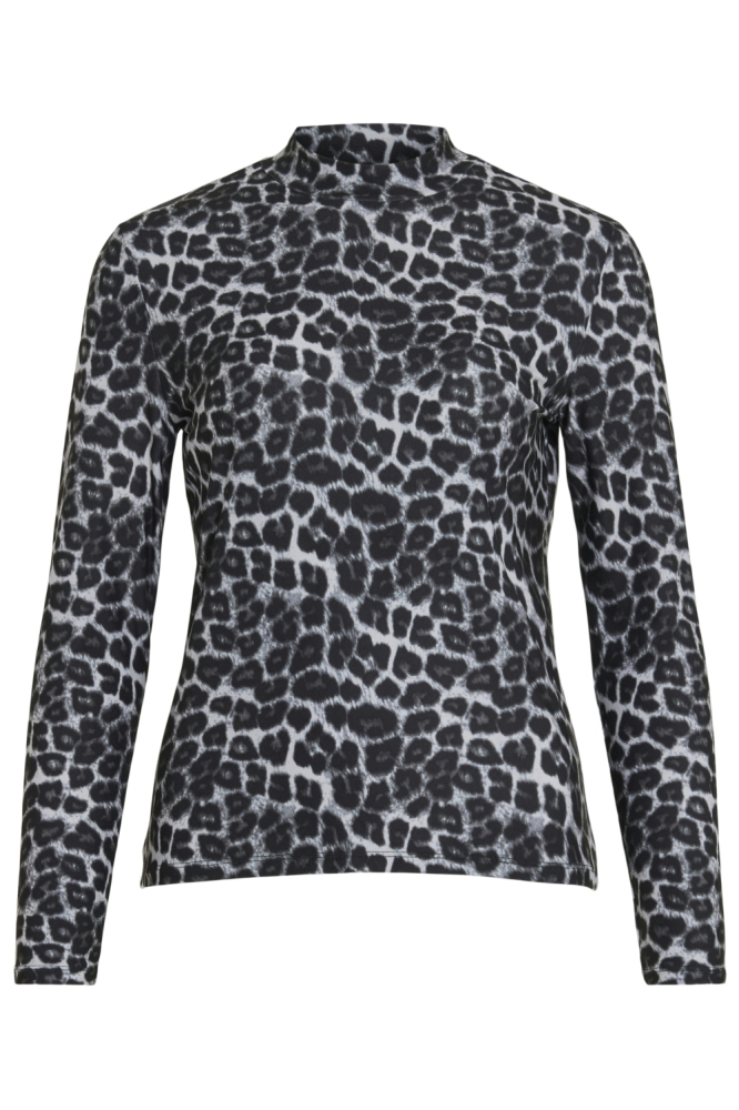 VILEOA L/S HIGH NECK TOP - NOOS 14066134 Glacier Gray/LEO